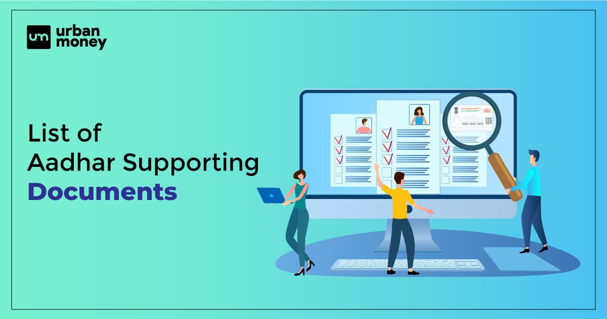 Supporting Documents for Aadhar Card