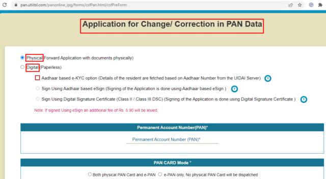 options for downloading pan card physical and digital 