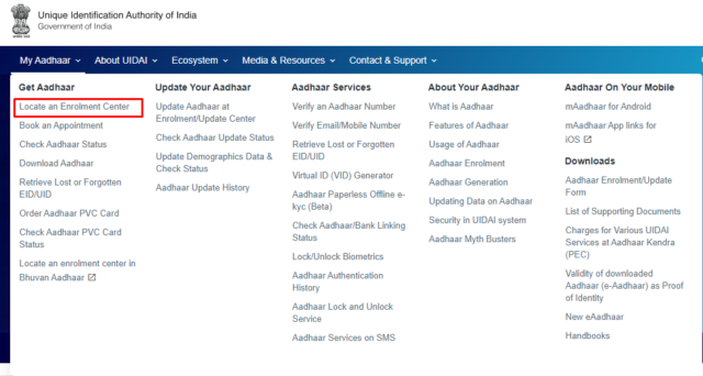 Aadhaar Card Centers in Gurgaon