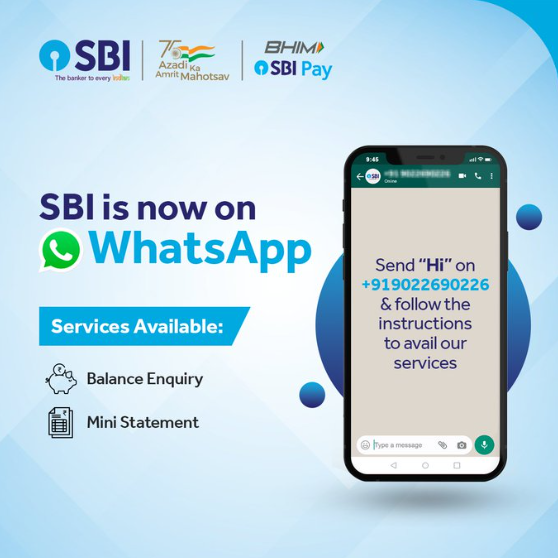 Get SBI Mini Statement Through WhatsApp