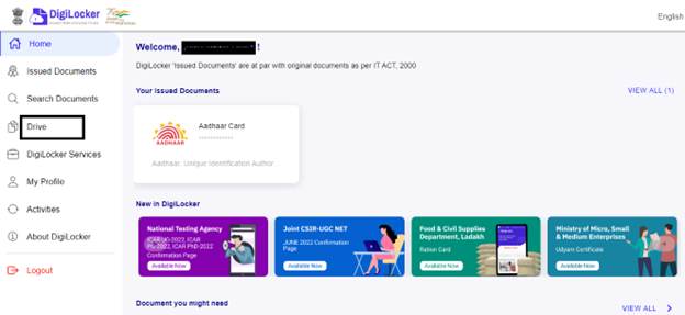 how to upload document in DigiLocker