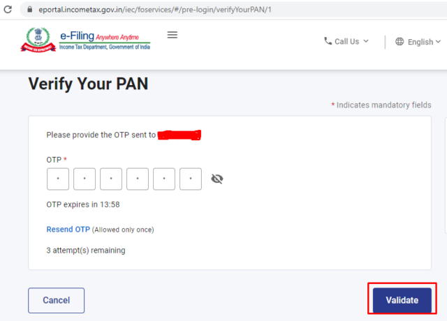 Online P​AN Verification