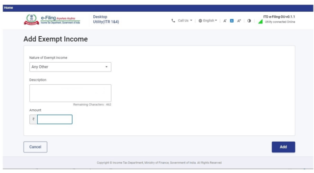 Step 5 pension ITR