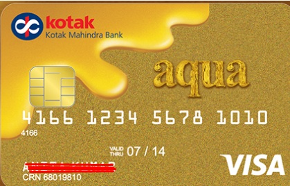 Kotak Mahindra Aqua Gold Credit Card