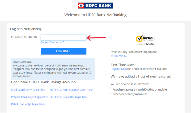 HDFC Login